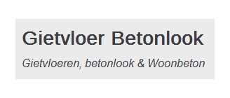 Gietvloer beton look